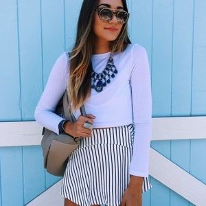 LF Rumor Boutique Striped Skort